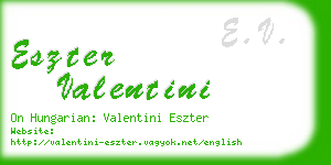 eszter valentini business card